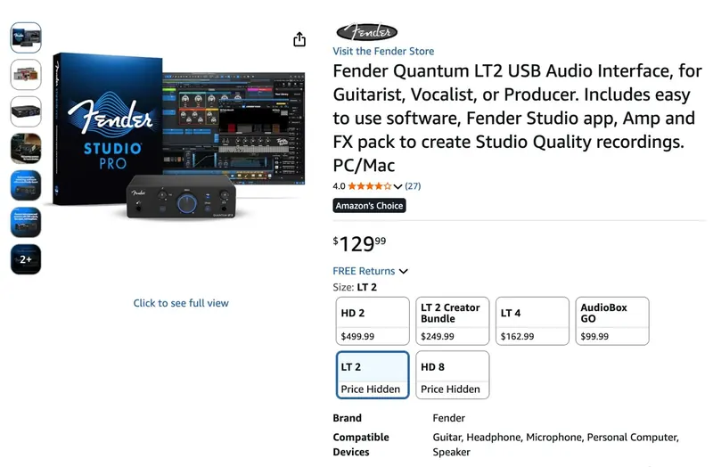 Quantum LT2 · product page