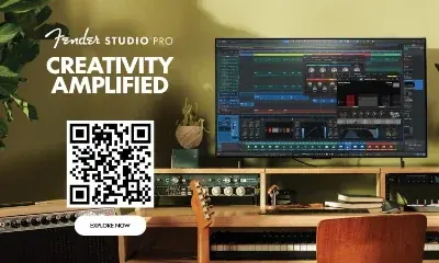 Fender Studio download card, back
