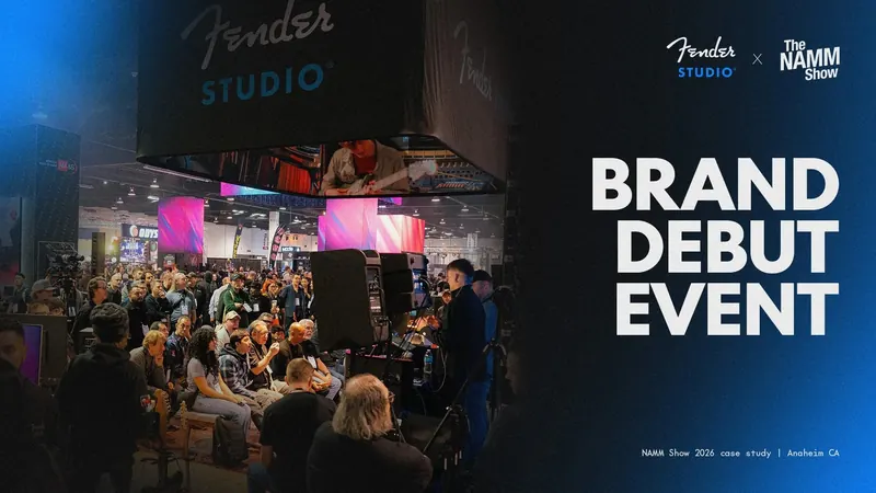 NAMM 2026 · Fender Studio Booth