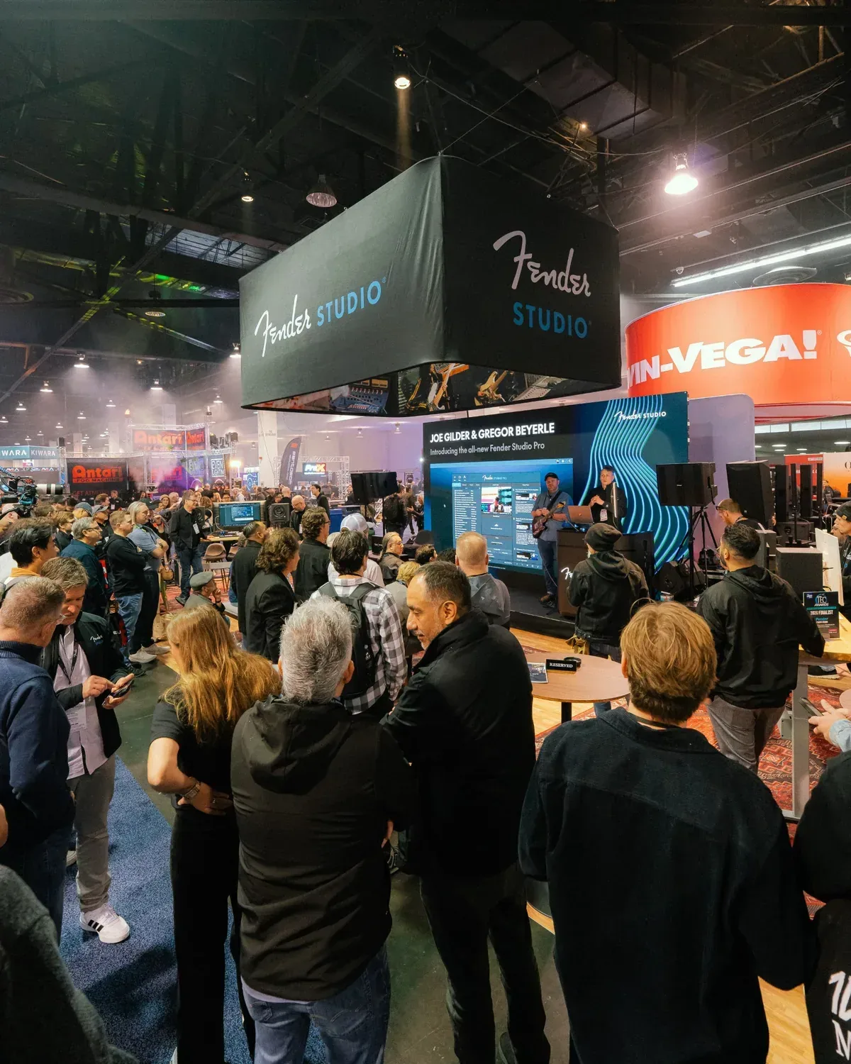 Fender Studio booth at NAMM 2026