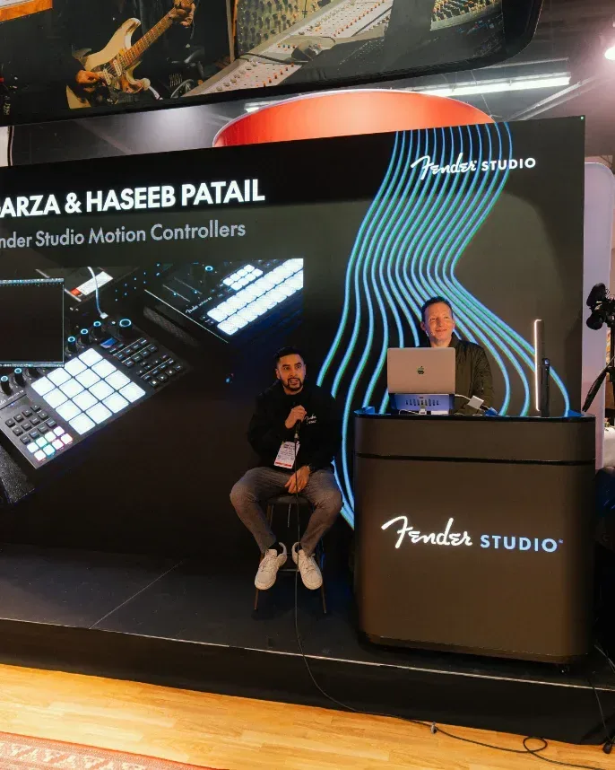 Fender Studio booth at NAMM 2026
